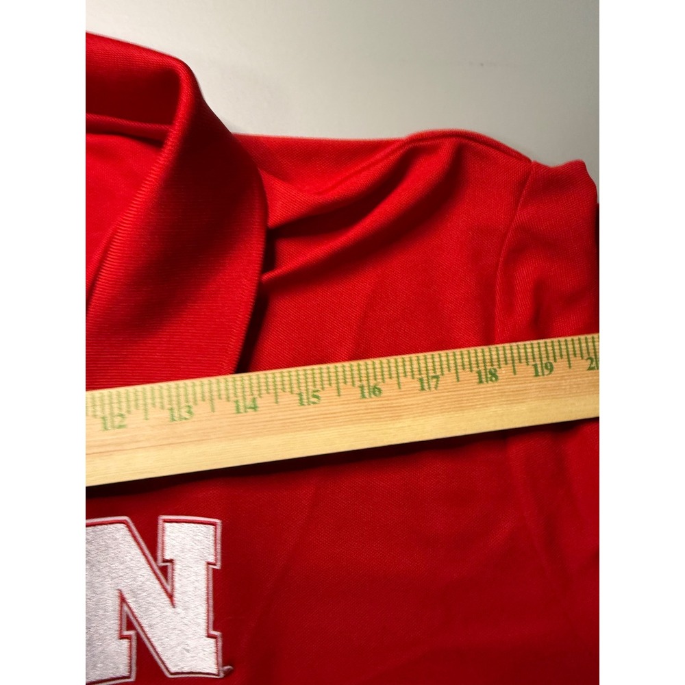 Antigua Nebraska Huskers Mens XXL Red Performance Pique Polo Shirt NCAA Football - Picture 8 of 8